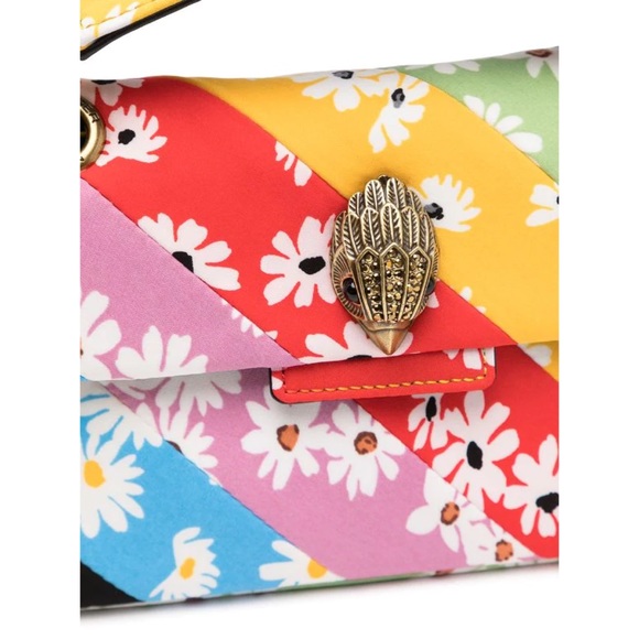 Kurt Geiger Mini Kensington Rainbow Flowers Bag - Picture 10 of 15